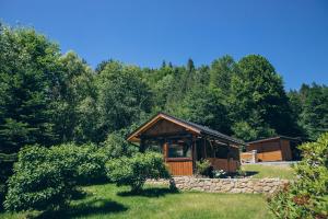 a small cabin in the middle of a field at Апартаменти Helleborus in Staryy Mizunʼ