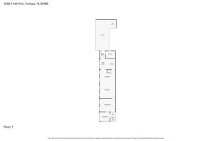 a diagram of a ruler on a white background at Updated 1 BR Home - Steps to 7th Ave in Tampa