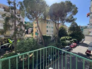 an apartment balcony with a view of a parking lot at Casa dolce Casa in Rapallo