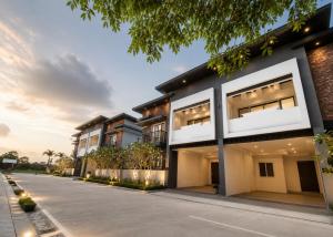an empty street in front of a building at 52stone scent poolvilla - A in Angeles