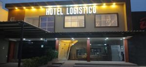 a hotel lobby with a sign that reads hotel lobota at Hotel Logistico in Santa Marta