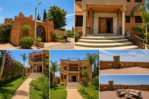 a collage of photos of a house at Villa des Perles in Marrakesh