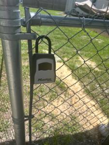 a soap dispenser attached to a fence at Natures Nest #2 in Homosassa +18 photos