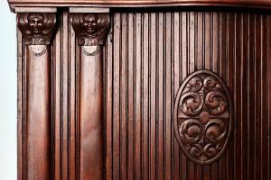 a wooden door with a design on it at Liberté 33, an Ascend Collection Hotel in Poznań