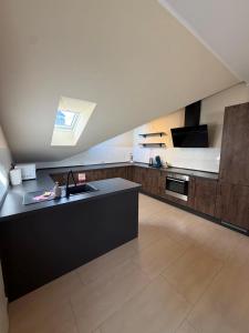 a kitchen with a sink and a counter top at N90 Living in Karlsruhe +7 photos