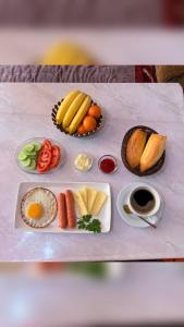 a tray of different types of food on a table at Azamat in Kara-Koo +17 photos