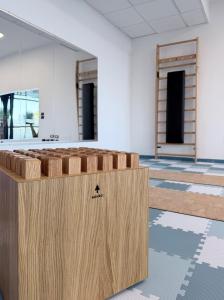 a row of chairs in a room with a table at JR Resort Elba International in Capoliveri +63 photos