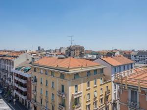an aerial view of a city with buildings at NoLo Uptown Milano in Milan