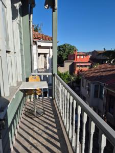 a table on the balcony of a house at Ali Paşa Konağı Sarıyer in Sarıyer
