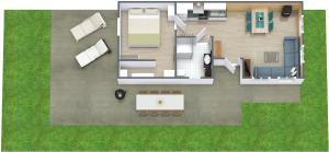 Plan piętra w obiekcie Eisenberg Chalet