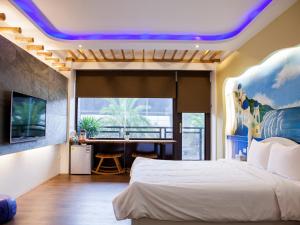 سرير أو أسرّة في غرفة في Bethlehem B&B