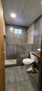 a bathroom with a toilet and a shower at Batilana 2 in Neuquén