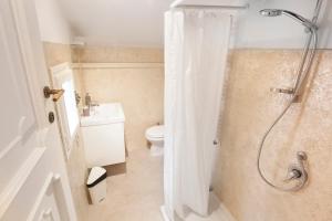 łazienka z prysznicem i toaletą w obiekcie Riverside Apartment in Florence we Florencji
