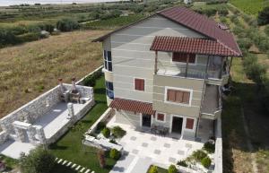 an aerial view of a house with a roof at Residence Rudaj in Vlorë