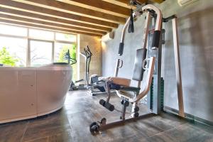 Fitness centrum a/nebo fitness zařízení v ubytování Maison Ardure