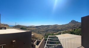 a view from a building with mountains in the background at Karya View 2 in Kariá