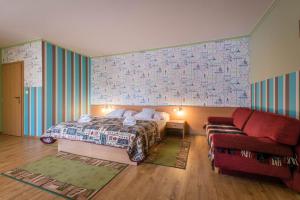 Llit o llits en una habitació de Penzion Eso