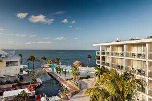 a view of the ocean from a building at Reefhouse Resort and Marina in Key Largo