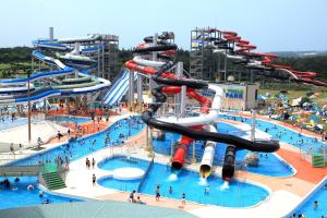 a large water park with a water slide at Bibi Vacation Rental Only 2 groups per day Vacation STAY 1284 in Sakai