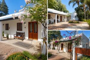 a collage of pictures of a house with flowers at Cedar Stay Clanwilliam in Clanwilliam