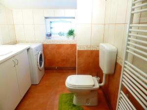 Koupelna v ubytování Apartments Adria