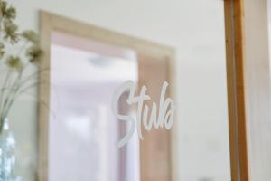 a door with the word true written on it at Ferienwohnung deine Rauszeit in Seebach +23 photos