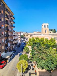 an aerial view of a city street with buildings at Casa Arcobaleno in Conversano