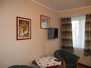 Telewizja i/lub zestaw kina domowego w obiekcie Hotel Pod Platanami