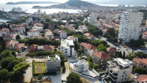an aerial view of a city with buildings at Villa RoseMary in Split