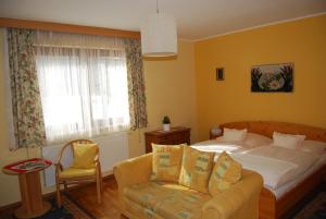 Letto o letti in una camera di Appartement Zweikofelblick