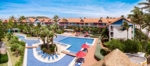 an aerial view of a resort with a swimming pool at Decameron Isleño - All Inclusive in San Andrés