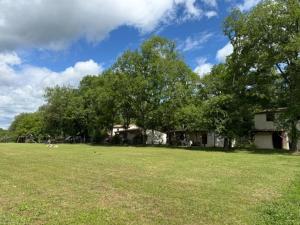 a house in the middle of a field with trees at N1 Emplacement tente van camping-car in Saint-Aubin-de-Nabirat