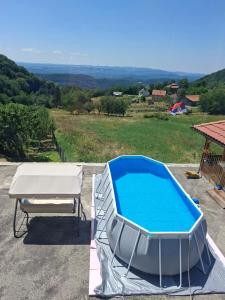 a pool sitting on top at Brvnara Mia in Rudnik