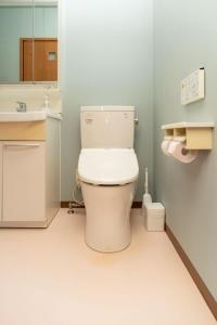 a bathroom with a toilet and a sink at Otsuki in Oishi +24 photos