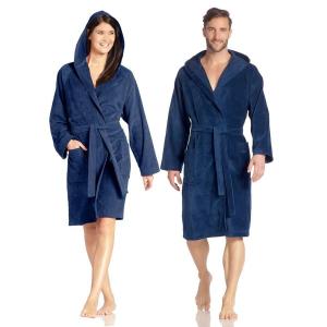 a man and a woman in blue robe at Landhaus Sweet Escape in Löningen +10 photos