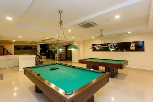 a living room with a pool table in it at Linda Sunny Beach Hotel & Spa-Ultra All Inclusive in Side