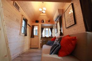 A seating area at Verde Valley Tiny House 17