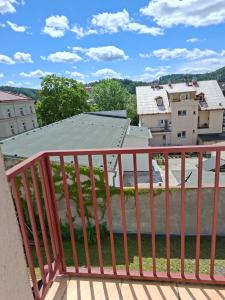 a view from the balcony of the apartment at Pension Villa Maria in Karlovy Vary