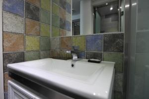 Koupelna v ubytování Eins Hotel