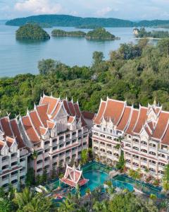 an aerial view of the royal palace resort and spa at Le Palace hotel krabi in Ban Khlong Haeng
