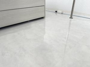 a white floor in a room with a dresser at Kameari 1111 - 11F Newly Renovated High Floor City View 2min to Mall 5min to Station Disney Access in Tokyo