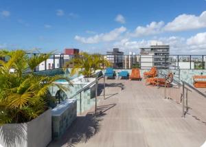 En balkon eller terrasse på Noa