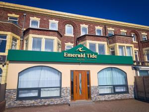 a building with an emergency truck sign on it at Emerald Tide Hotel - Blackpool in Blackpool