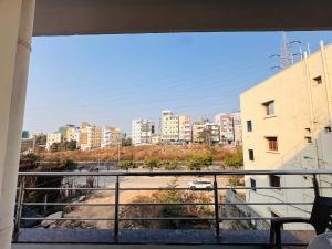 a view of a city from a balcony at Gayathri Residency premium 2bhk in Hyderabad