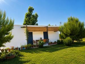 a house with a garden in front of it at The Pine House in Fier