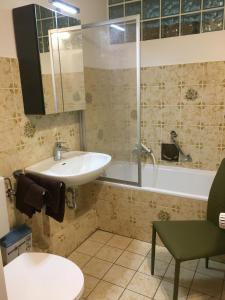 Koupelna v ubytování Ferienwohnung Harzmond