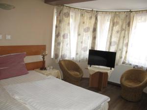 Telewizja i/lub zestaw kina domowego w obiekcie Hotel Pod Platanami