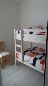 Postel nebo postele na pokoji v ubytování Het Findament Tiny house