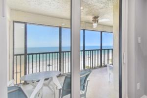 a view of the ocean from the balcony of a condo at Luxury Oceanfront Penthouse Condo in Clearwater Beach