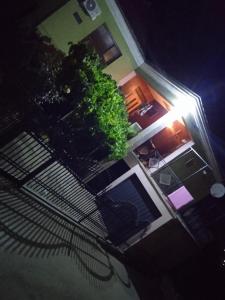 an overhead view of a garden at night at APARTMAN MINnA in Kuršumlija